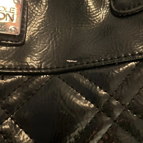 Kenneth Cole Reaction Black Quilted Shoulder Bag - Picture 9 of 10